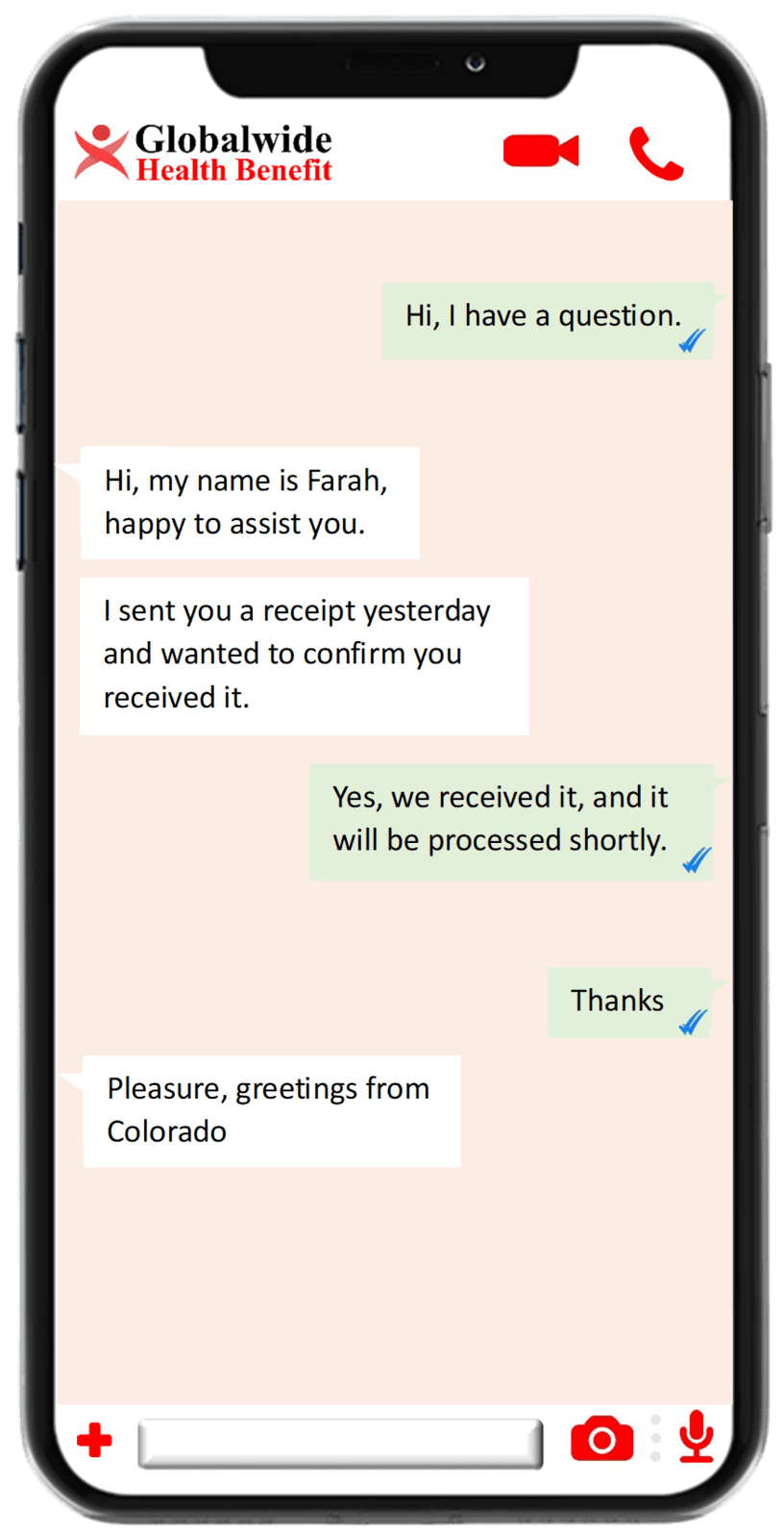 Globalwide Health mobile app